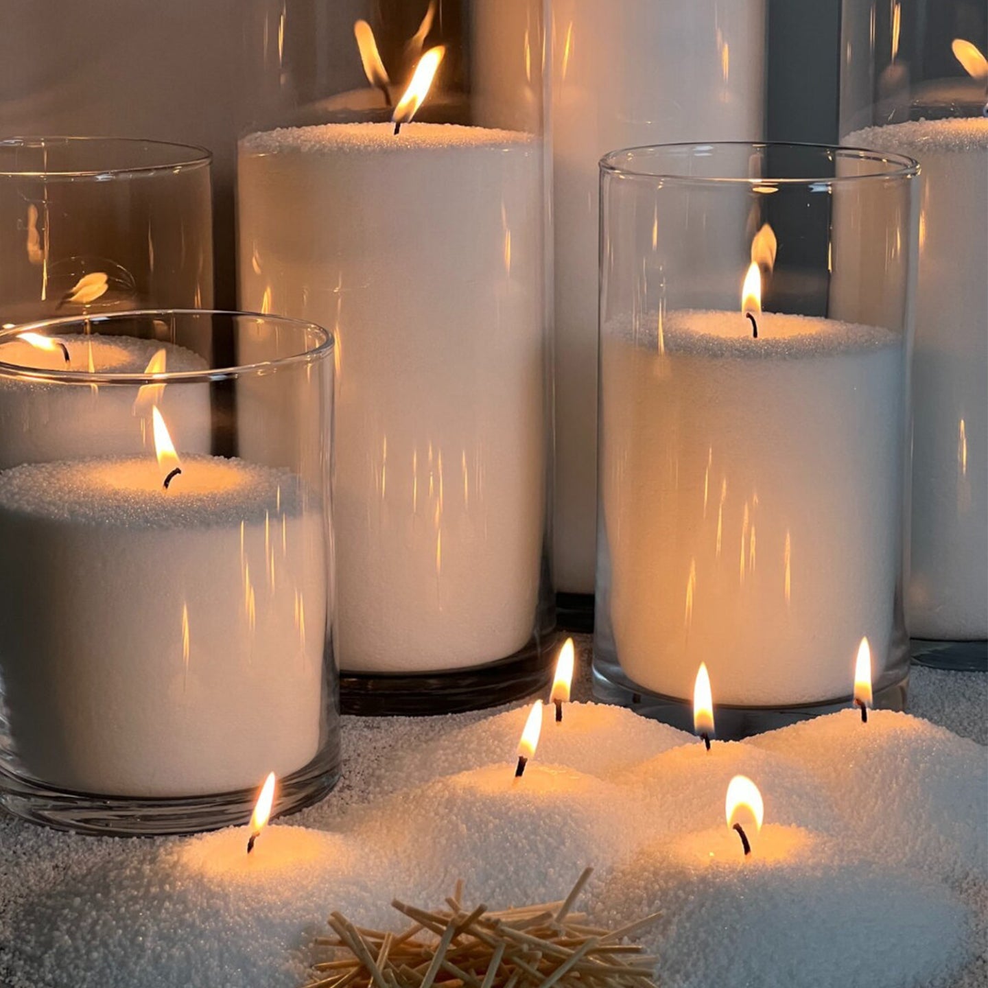 Ambre Pearled Candles 1Kg + 30 Wicks