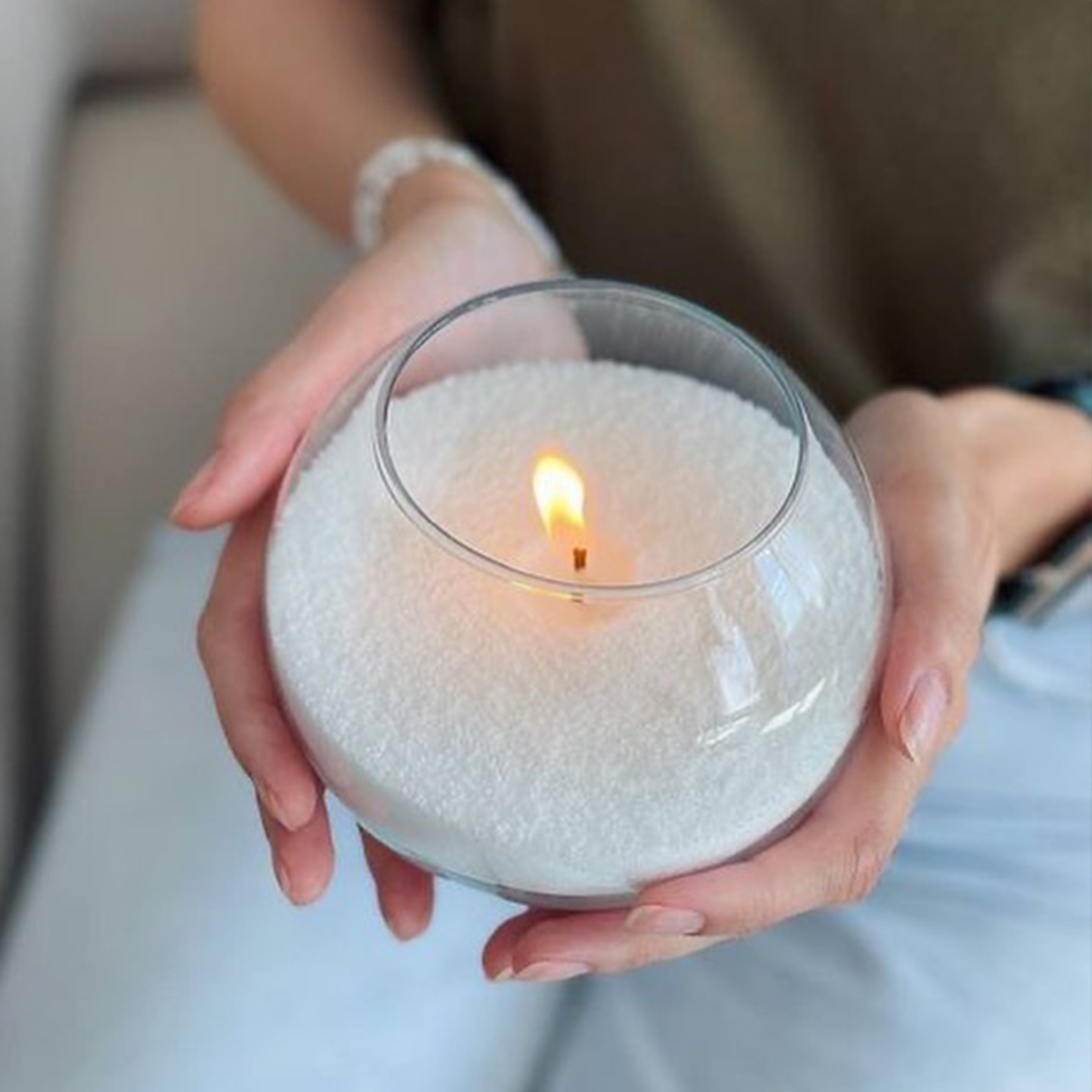 Ambre Pearled Candles 1Kg + 30 Wicks