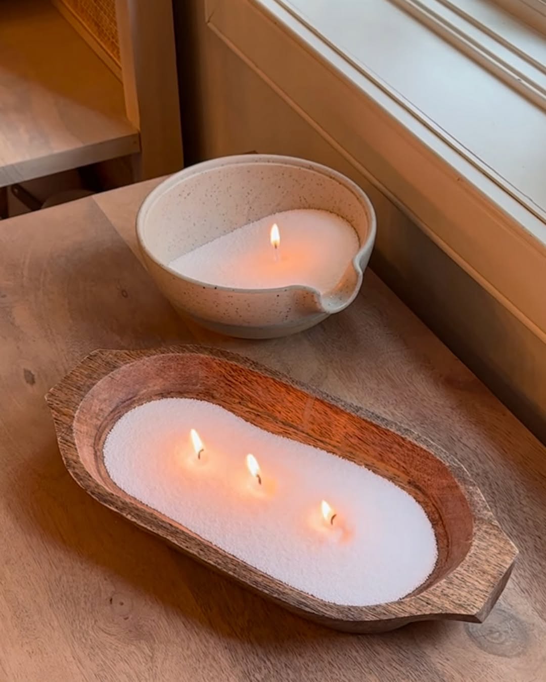 Ambre Pearled Candles 1Kg + 30 Wicks