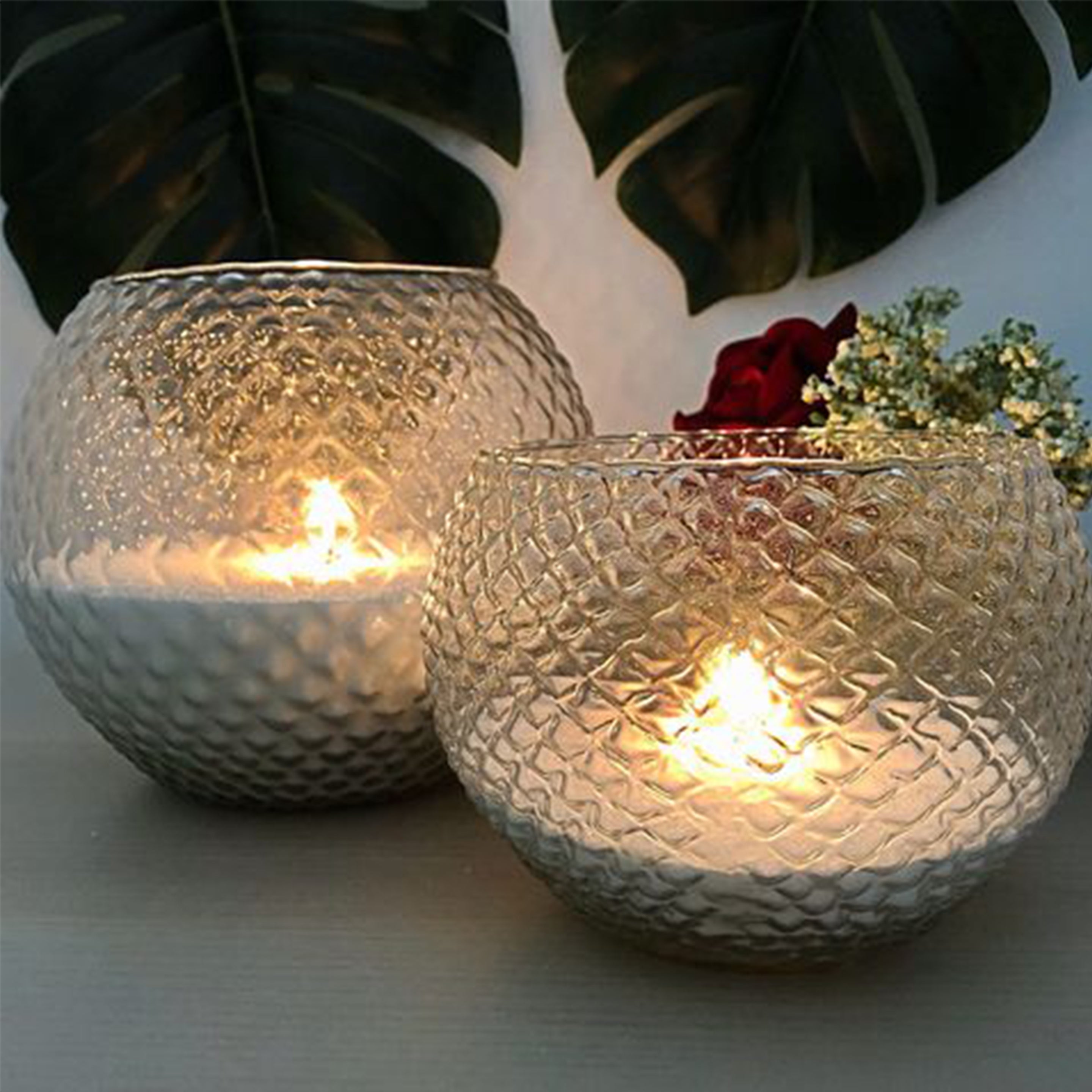 Ambre Pearled Candles 1Kg + 25 Wicks